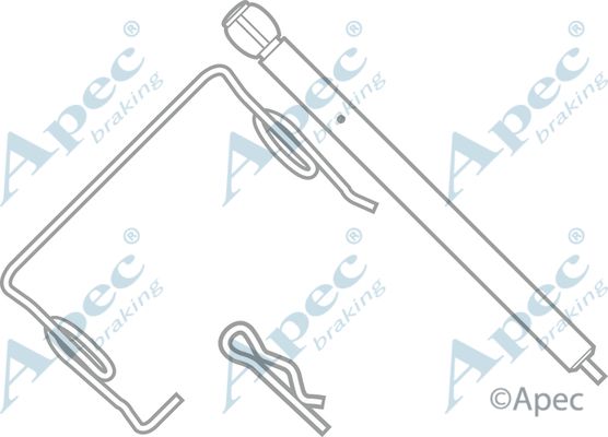 APEC BRAKING Tarvikesarja, jarrupala KIT313